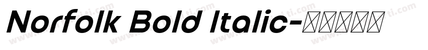 Norfolk Bold Italic字体转换
